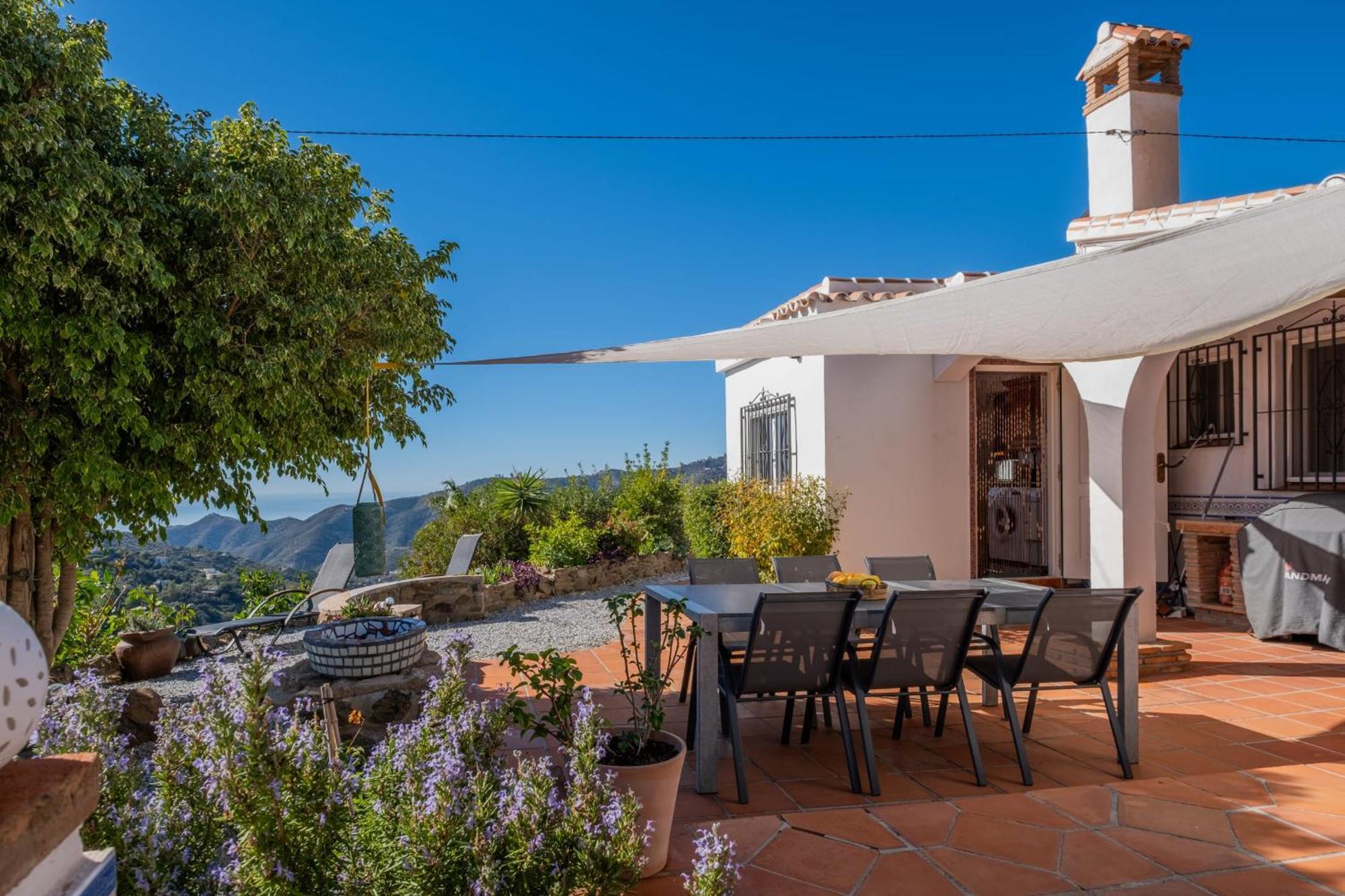 Casa La Siesta Villa With Magical View Own Pool Malaga Bagian luar foto