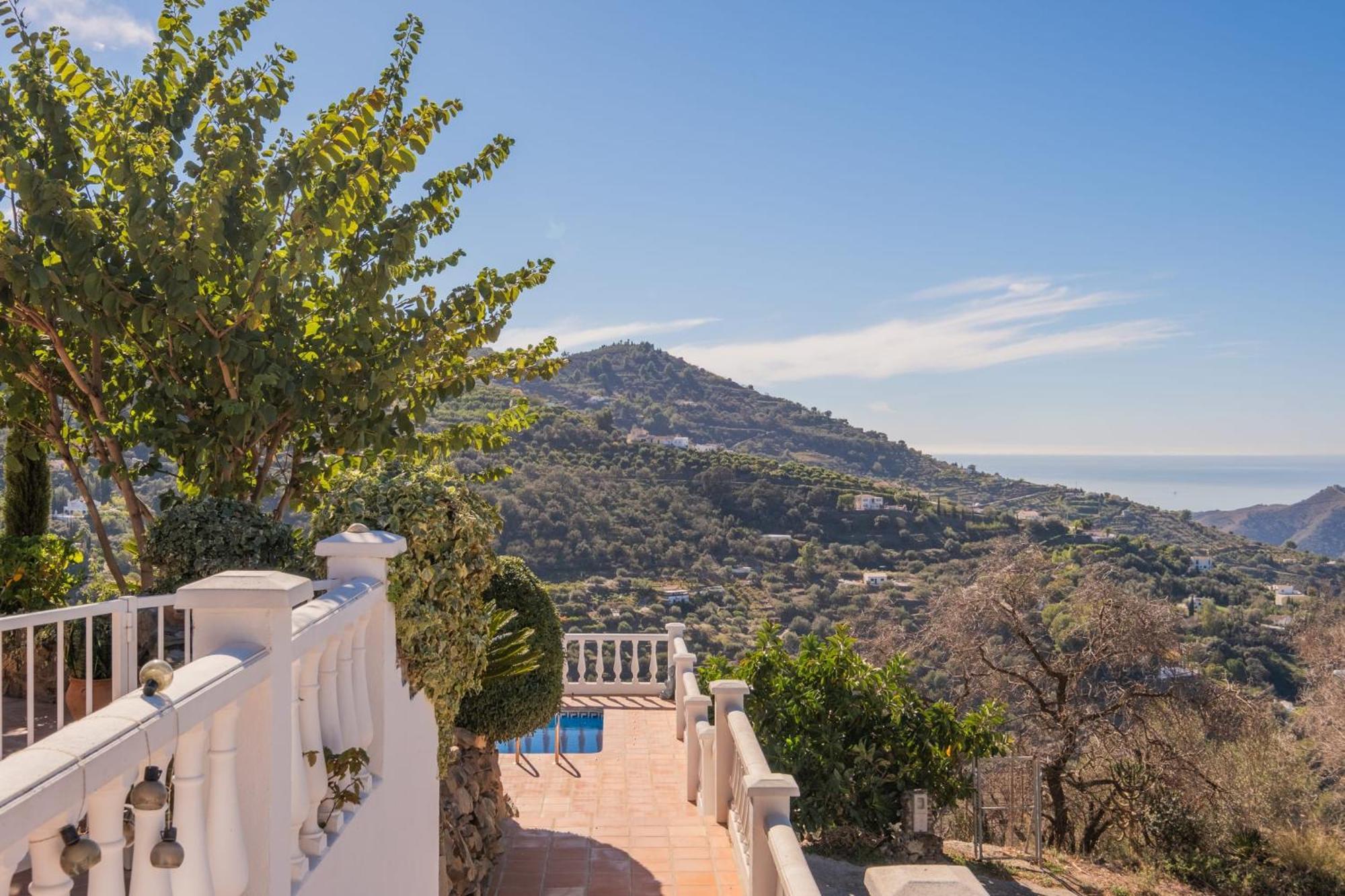 Casa La Siesta Villa With Magical View Own Pool Malaga Bagian luar foto