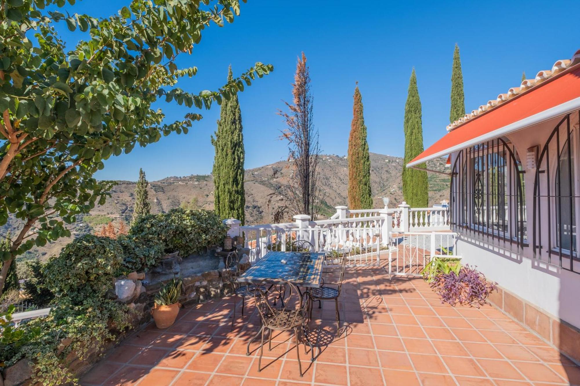 Casa La Siesta Villa With Magical View Own Pool Malaga Bagian luar foto