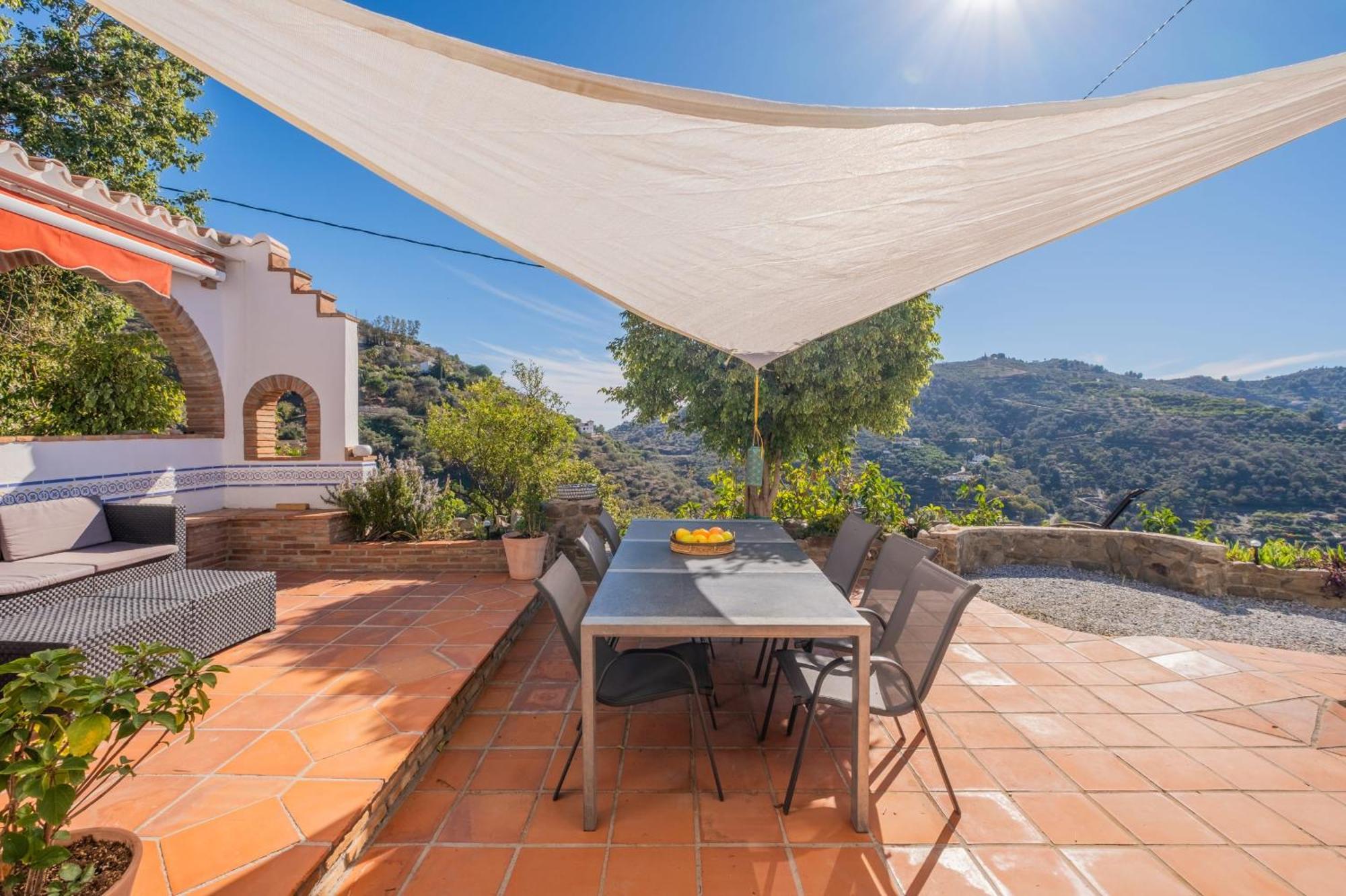 Casa La Siesta Villa With Magical View Own Pool Malaga Bagian luar foto