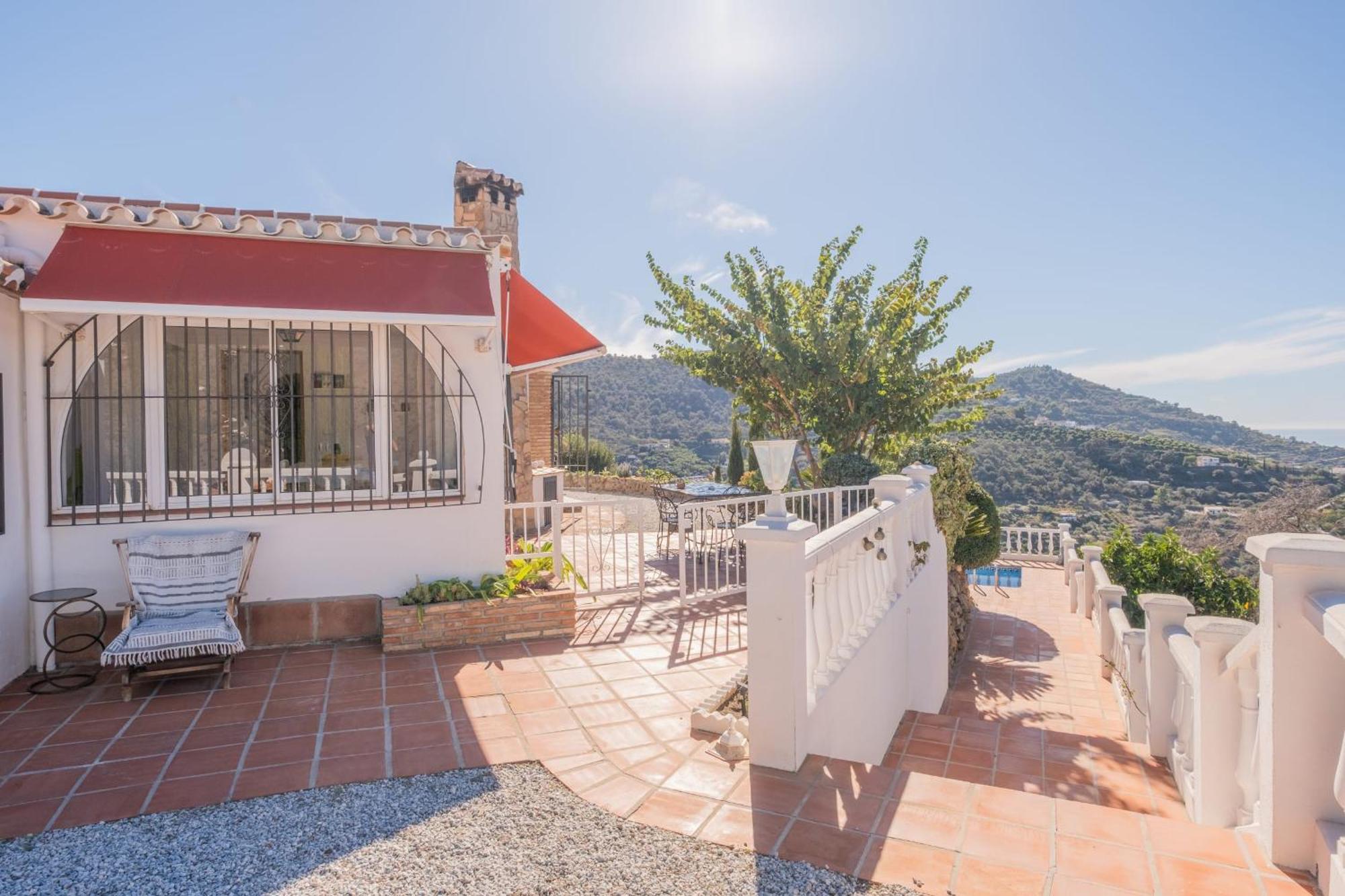 Casa La Siesta Villa With Magical View Own Pool Malaga Bagian luar foto