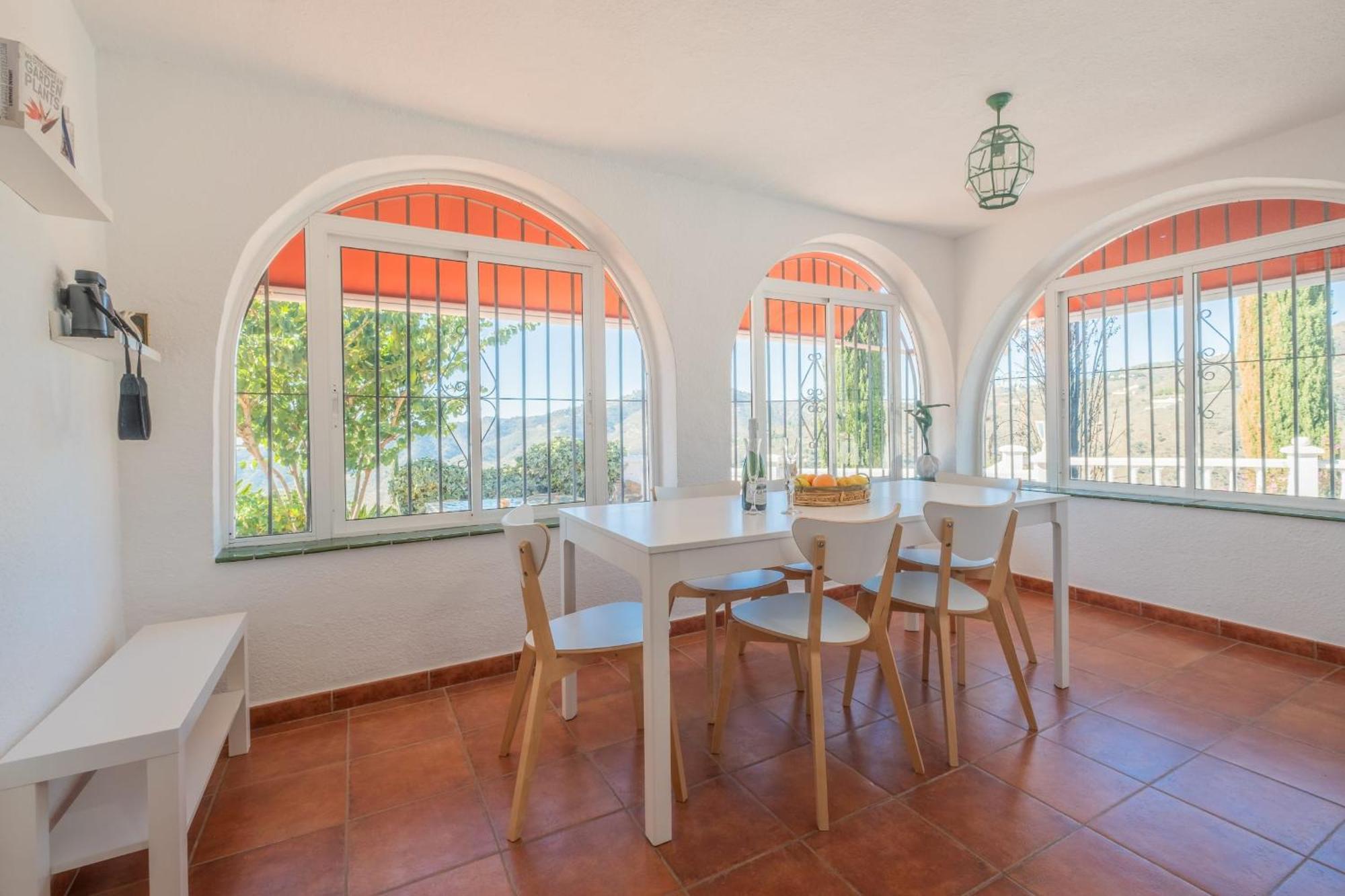 Casa La Siesta Villa With Magical View Own Pool Malaga Bagian luar foto